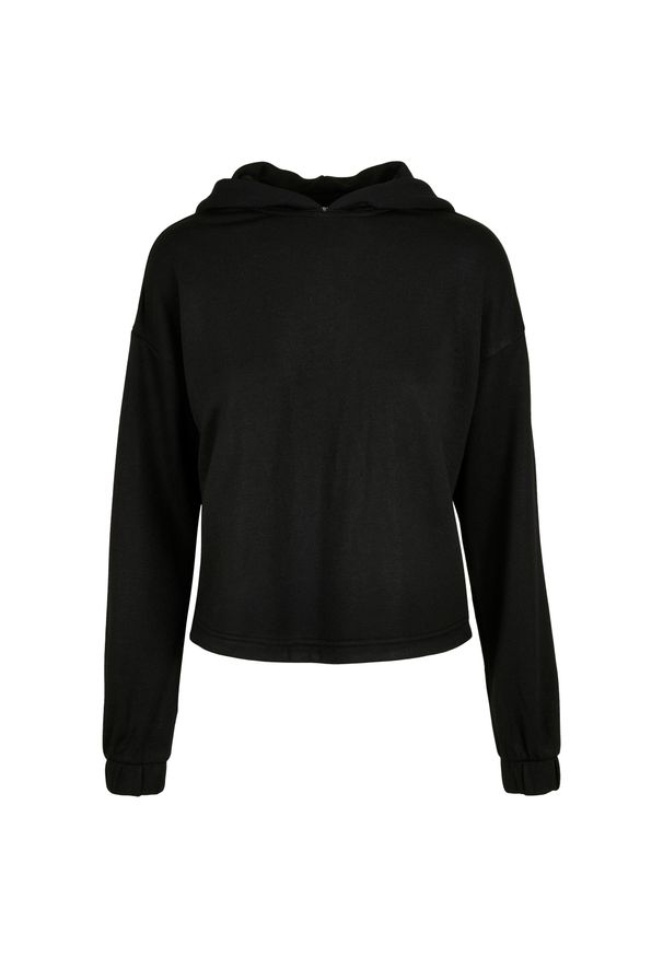 Bluza z kapturem dla kobiet w dużych rozmiarach Urban Classics Modal Terry. Typ kołnierza: kaptur. Kolor: czarny