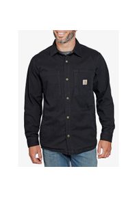 Koszula turystyczna męska Carhartt Fleece Lined Snap Front Shirt Jac. Kolor: czarny