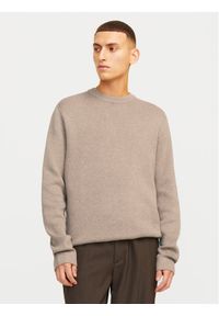 Jack & Jones Sweter Milano 12259666 Szary Relaxed Fit. Kolor: szary. Materiał: bawełna #1