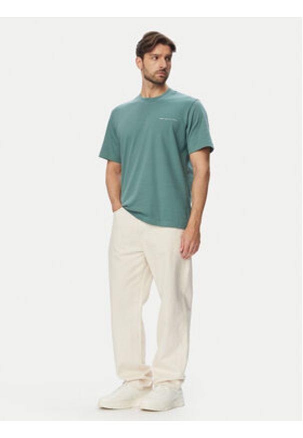 Jack & Jones T-Shirt Blaowen Ss 12292397 Zielony Regular Fit. Kolor: zielony. Materiał: bawełna