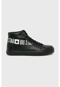 Big-Star - Big Star - Trampki. Nosek buta: okrągły. Zapięcie: sznurówki. Kolor: czarny. Materiał: guma. Szerokość cholewki: normalna