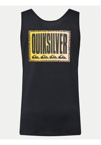 Quiksilver Tank top Long Fade Tank EQYZT07663 Czarny Regular Fit. Kolor: czarny. Materiał: bawełna