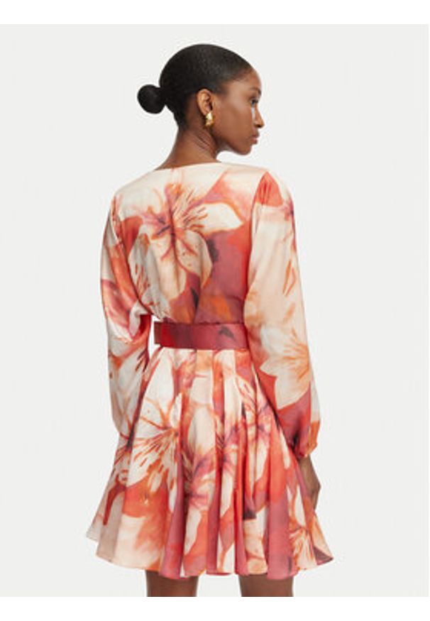 Marciano Guess Sukienka koktajlowa G6GK58 W2214 Pomarańczowy Regular Fit. Kolor: pomarańczowy. Materiał: syntetyk. Styl: wizytowy