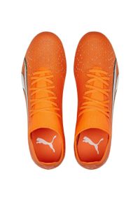 Buty do piłki nożnej męskie Puma Ultra Match Fgag. Kolor: biały, pomarańczowy, wielokolorowy. Materiał: syntetyk, materiał
