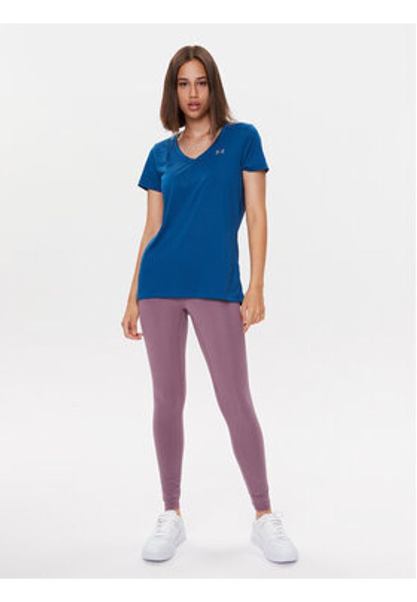 Under Armour T-Shirt Tech Ssv - Solid 1255839 Niebieski Loose Fit. Kolor: niebieski. Materiał: syntetyk