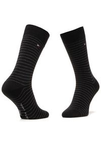 TOMMY HILFIGER - Tommy Hilfiger Skarpety długie 100001496 Czarny. Kolor: czarny. Materiał: materiał #3