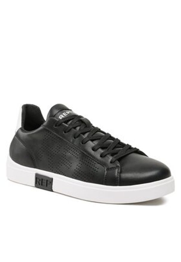 Replay Sneakersy Polys Studio GMZ3P .000.C0014L Czarny. Kolor: czarny. Materiał: skóra