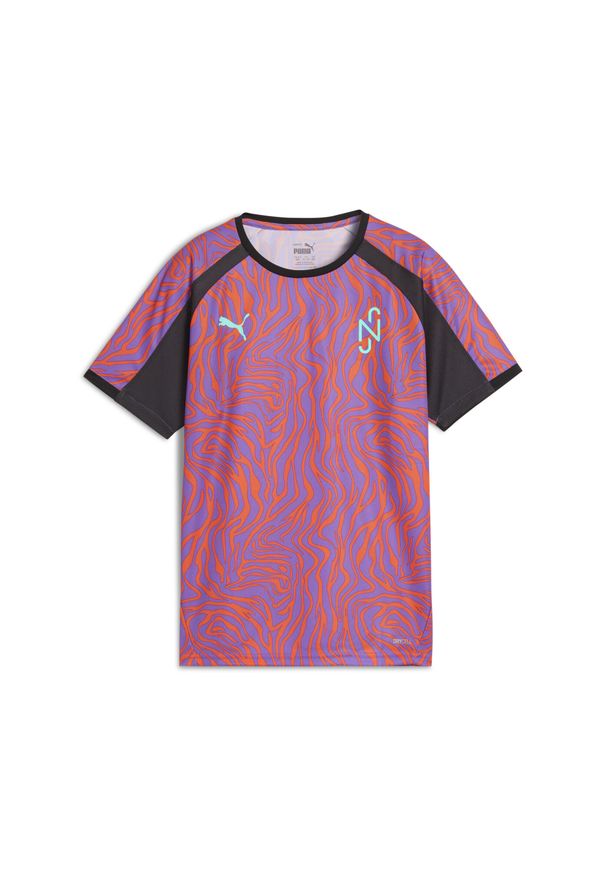 Puma - Młodzieżowa koszulka piłkarska Neymar Jr Creativity PUMA. Kolor: fioletowy, szary, wielokolorowy. Sport: piłka nożna