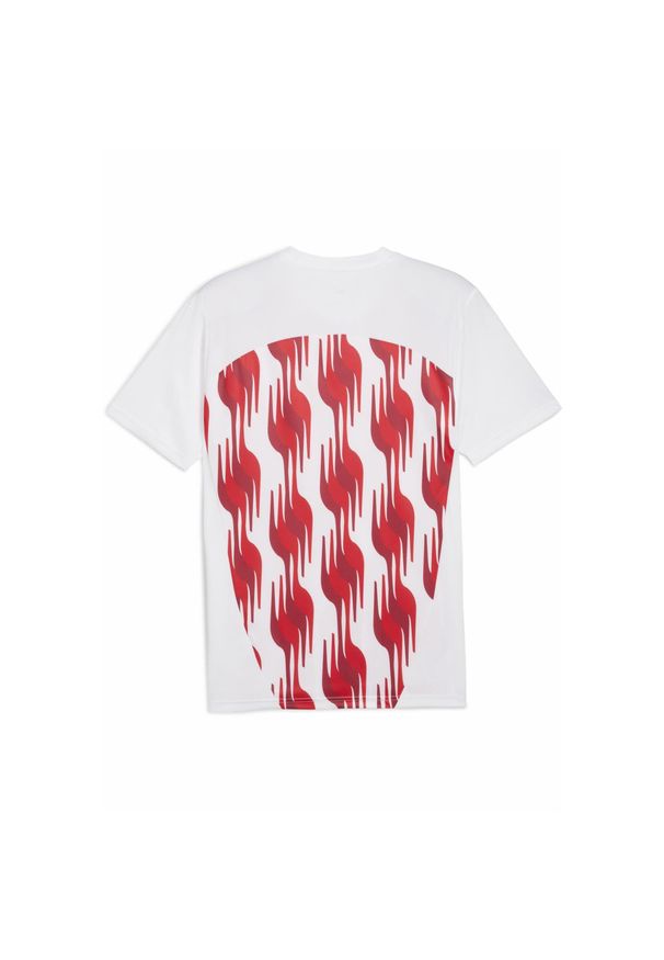 Puma - Męska koszulka przedmeczowa Girona FC PUMA White Red. Kolor: biały, czerwony, wielokolorowy