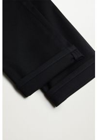 Mango Man Spodnie PISA męskie kolor czarny proste. Kolor: czarny. Materiał: bawełna, dzianina. Wzór: gładki #4