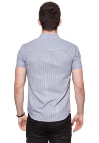Wrangler - KOSZULA MĘSKA KRÓTKI RĘKAW WRANGLER SS 1 PKT SHIRT PEACOAT BLUE W58604M49 112129484. Materiał: materiał. Długość rękawa: krótki rękaw. Długość: krótkie #7