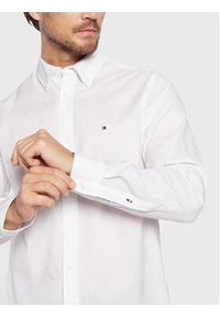 TOMMY HILFIGER - Tommy Hilfiger Koszula Core Flex Poplin MW0MW25035 Biały Regular Fit. Kolor: biały. Materiał: bawełna #3