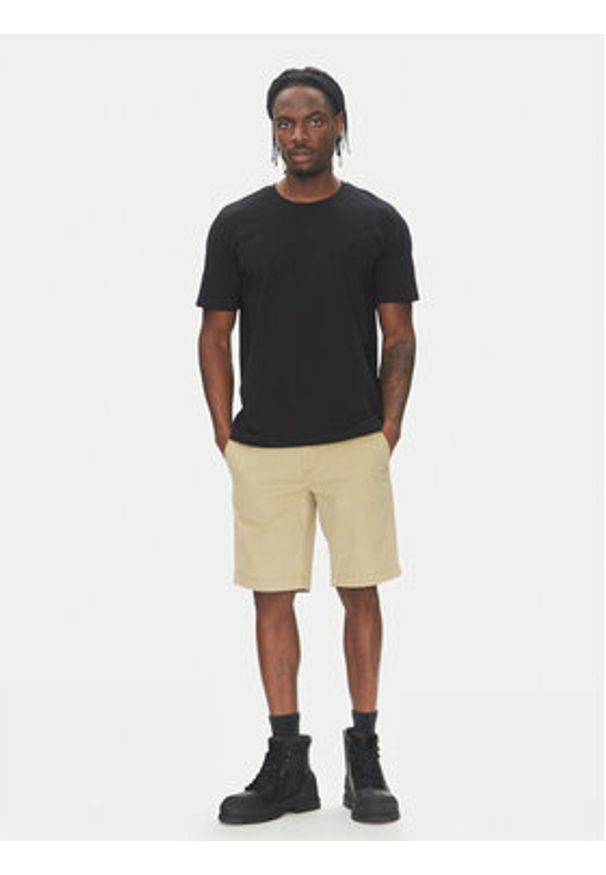 Timberland Szorty materiałowe TB0A5U2K Beżowy Regular Fit. Kolor: beżowy. Materiał: bawełna