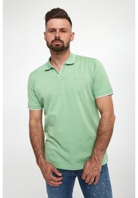Karl Lagerfeld - Polo męskie z logo KARL LAGERFELD. Typ kołnierza: polo
