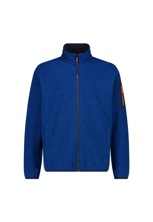 Bluza męska turystyczna CMP 38H2237. Kolor: niebieski. Materiał: polar. Sport: turystyka piesza