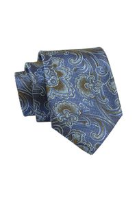 Alties - Krawat Niebieski, Wzór Orientalny, 7 cm, Elegancki, Klasyczny, Męski -ALTIES. Kolor: niebieski. Materiał: tkanina. Styl: klasyczny, elegancki #1