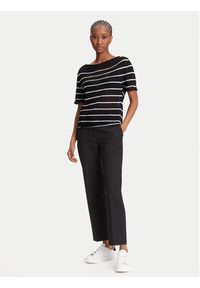 TOMMY HILFIGER - Tommy Hilfiger Sweter WW0WW46522 Czarny Regular Fit. Kolor: czarny. Materiał: wiskoza