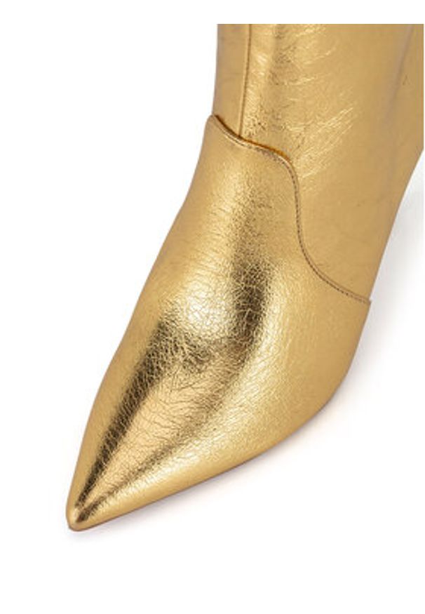 Nine West Botki BYCCC05 Złoty. Kolor: złoty. Materiał: materiał