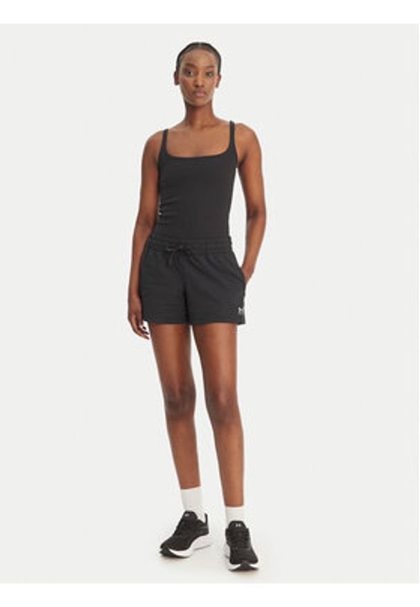 Under Armour Szorty sportowe Sport Terry 6011022 Czarny Regular Fit. Kolor: czarny. Materiał: bawełna