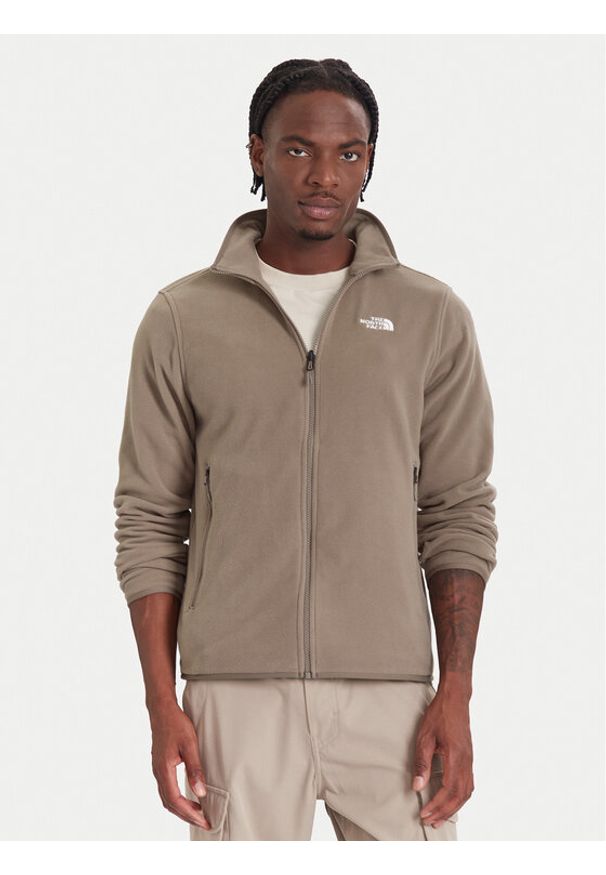 The North Face Polar Glacier NF0A8D0R Beżowy Regular Fit. Kolor: beżowy. Materiał: syntetyk