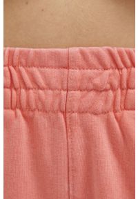 DKNY - Dkny spodnie DP1P2833 damskie kolor różowy z nadrukiem. Kolor: różowy. Wzór: nadruk #4