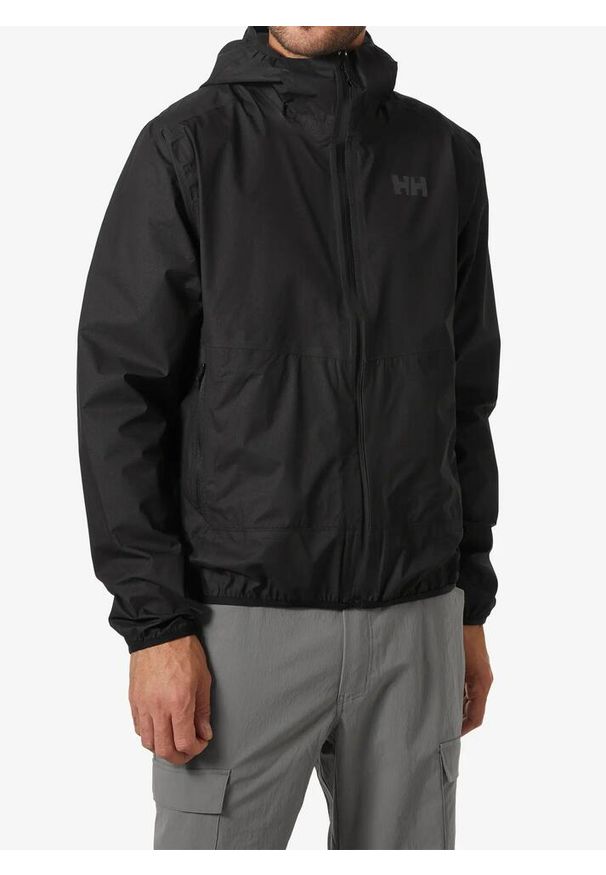 Kurtka wodoodporna z kapturem Helly Hansen Verglas 2.5L Fastpack. Typ kołnierza: kaptur. Kolor: czarny