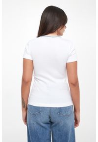 Pinko - T-shirt damski z logo Brugherio PINKO #3