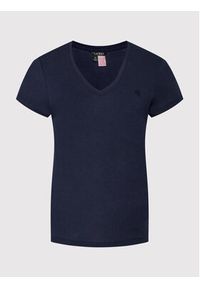 Lauren Ralph Lauren T-Shirt I811527 Granatowy Regular Fit. Kolor: niebieski. Materiał: bawełna #4
