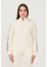 Guess - GUESS Beżowa bluza Britney Full Zip. Kolor: beżowy