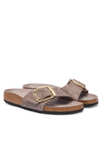 Birkenstock Klapki Madrid Big Buckle 1032935 Beżowy. Kolor: beżowy. Materiał: skóra #6