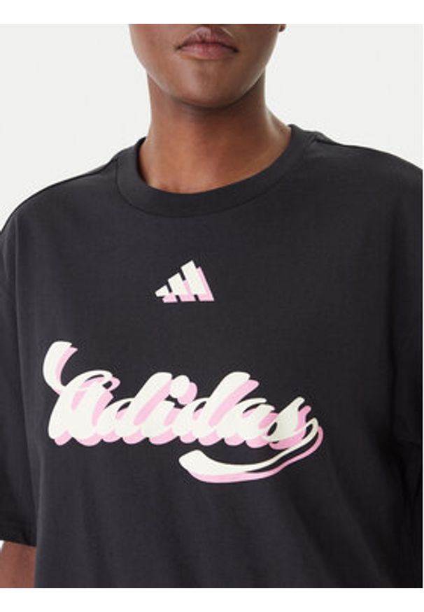 Adidas - adidas T-Shirt House Of Tiro Graphic KB7170 Czarny Oversize. Kolor: czarny. Materiał: bawełna