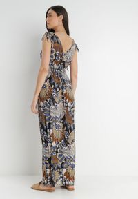 Born2be - Czarna Sukienka Zarena. Kolor: czarny. Długość rękawa: bez rękawów. Typ sukienki: kopertowe. Styl: boho #3