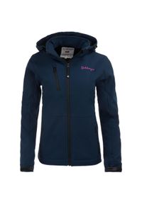 ZONE PERFECT - Kurtka Softshell Spitsbergen 3-warstwowa Damska Navy - Wodoodporna. Kolor: niebieski. Materiał: softshell. Sport: turystyka piesza #1