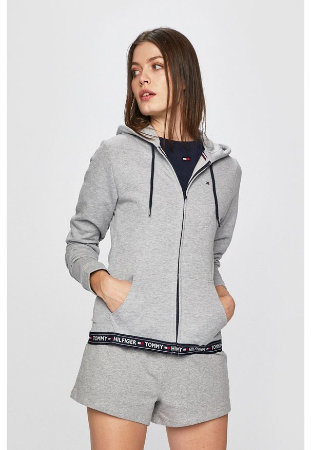 TOMMY HILFIGER - Tommy Hilfiger - Bluza. Okazja: na co dzień. Kolor: szary. Styl: casual