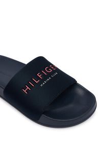 TOMMY HILFIGER - Tommy Hilfiger Klapki Hilifger Neoprene Pool Slide FM0FM05898 Granatowy. Kolor: niebieski. Materiał: materiał #4