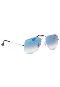 Ray-Ban Okulary przeciwsłoneczne Aviator Gradient 0RB3025 003/3F Srebrny. Kolor: srebrny. Wzór: gradientowy #1