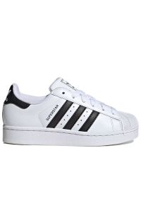 Adidas - Buty młodzieżowe adidas Originals Superstar II JH9976 - białe. Zapięcie: pasek. Kolor: biały. Materiał: guma, skóra. Szerokość cholewki: normalna. Wzór: aplikacja. Sezon: lato. Model: Adidas Superstar