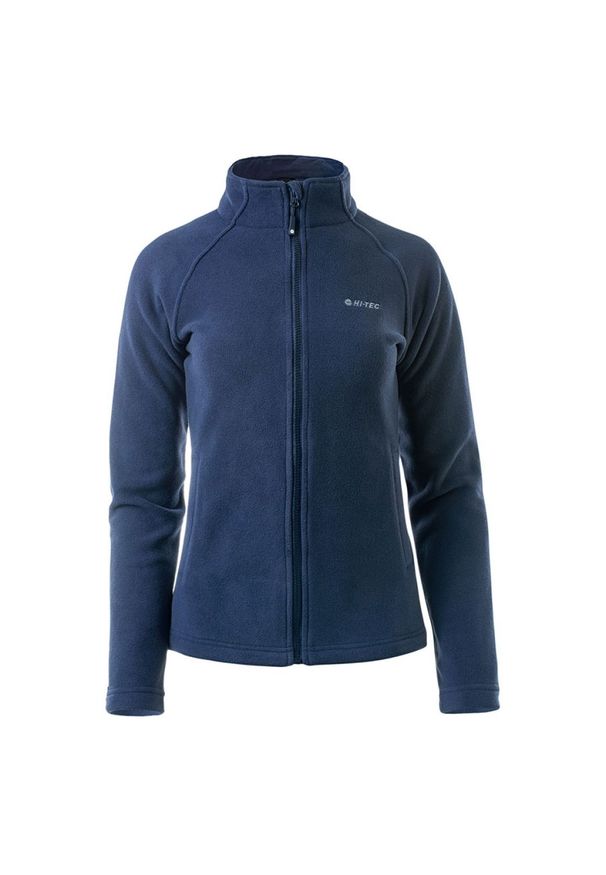 Hi-tec - Polar damski Hi-Tec Lady Henis - granatowy, Rozmiar XL. Typ kołnierza: kołnierzyk stójkowy. Kolor: niebieski. Materiał: polar. Sezon: zima