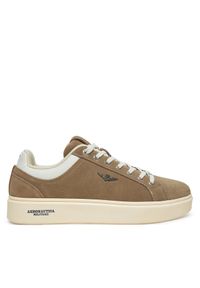 Sneakersy Aeronautica Militare. Kolor: beżowy