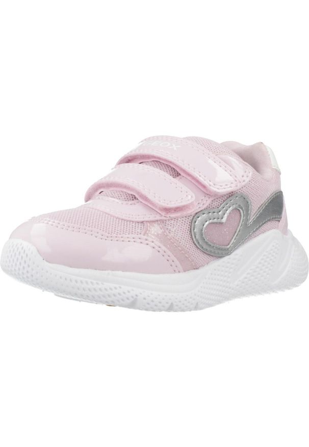 Geox - Buty GEOX B SPRINTYE GIRL Rose. Kolor: różowy. Materiał: tkanina. Styl: sportowy. Sport: turystyka piesza