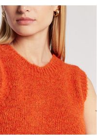 Sisley Sweter 102VM101X Pomarańczowy Regular Fit. Kolor: pomarańczowy. Materiał: syntetyk #3