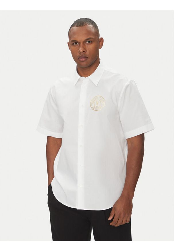 Versace Jeans Couture Koszula 78GALY11 Biały Regular Fit. Kolor: biały. Materiał: bawełna