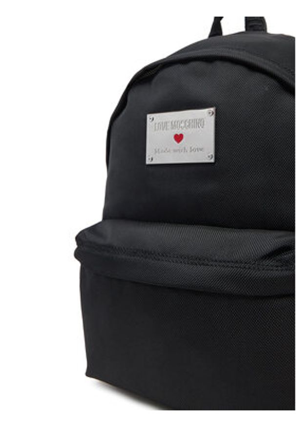 Love Moschino - LOVE MOSCHINO Plecak JC4201PP1MLN100A Czarny. Kolor: czarny. Materiał: materiał