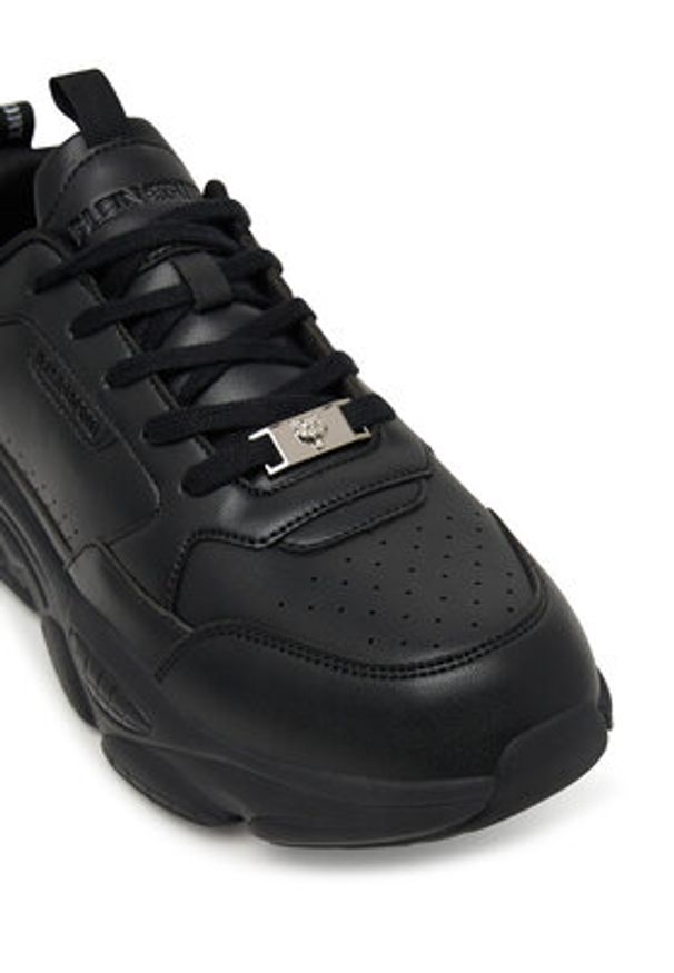 Plein Sport Sneakersy FAES USC0855 SLE004N Czarny. Kolor: czarny. Materiał: materiał