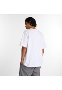 Koszulka męska New Balance Numeric MT53706WT – biała. Kolor: biały. Materiał: bawełna, dresówka. Wzór: aplikacja #3