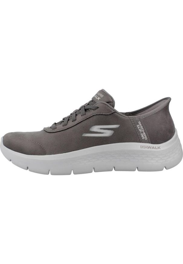 skechers - Tenisówki Skechers Model Go Walk Flex - Mali Slip-ins Kolor Szary. Okazja: na co dzień. Kolor: szary. Materiał: tkanina