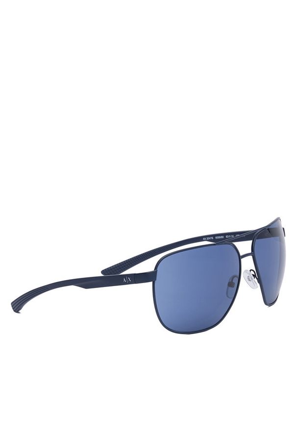 Okulary przeciwsłoneczne Armani Exchange. Kolor: niebieski