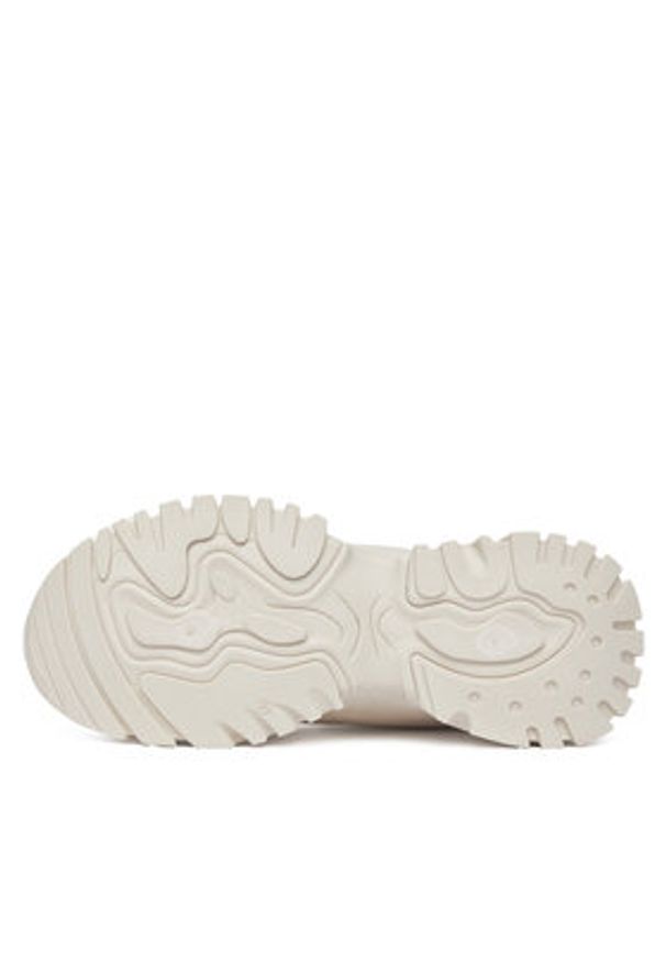 DeeZee Sneakersy NF142 Beżowy. Kolor: beżowy. Materiał: skóra