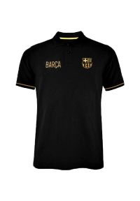 FC Barcelona - Koszulka męska elegancka Barcelona. Kolor: żółty, wielokolorowy, czarny