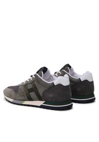Hogan - HOGAN Sneakersy HXM3830AN51MVC Zielony. Kolor: zielony. Materiał: materiał